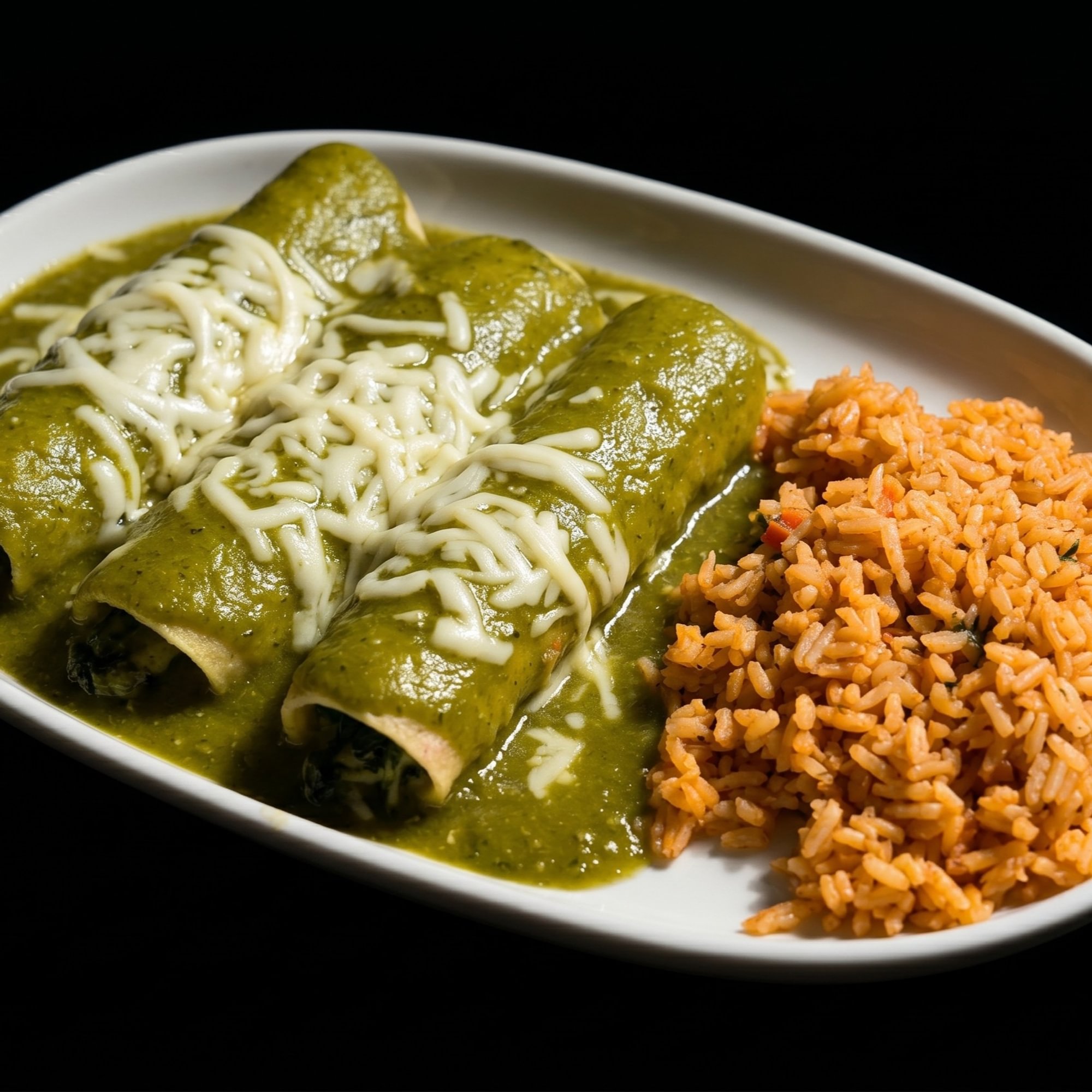 Spinach and Chicken Enchiladas
