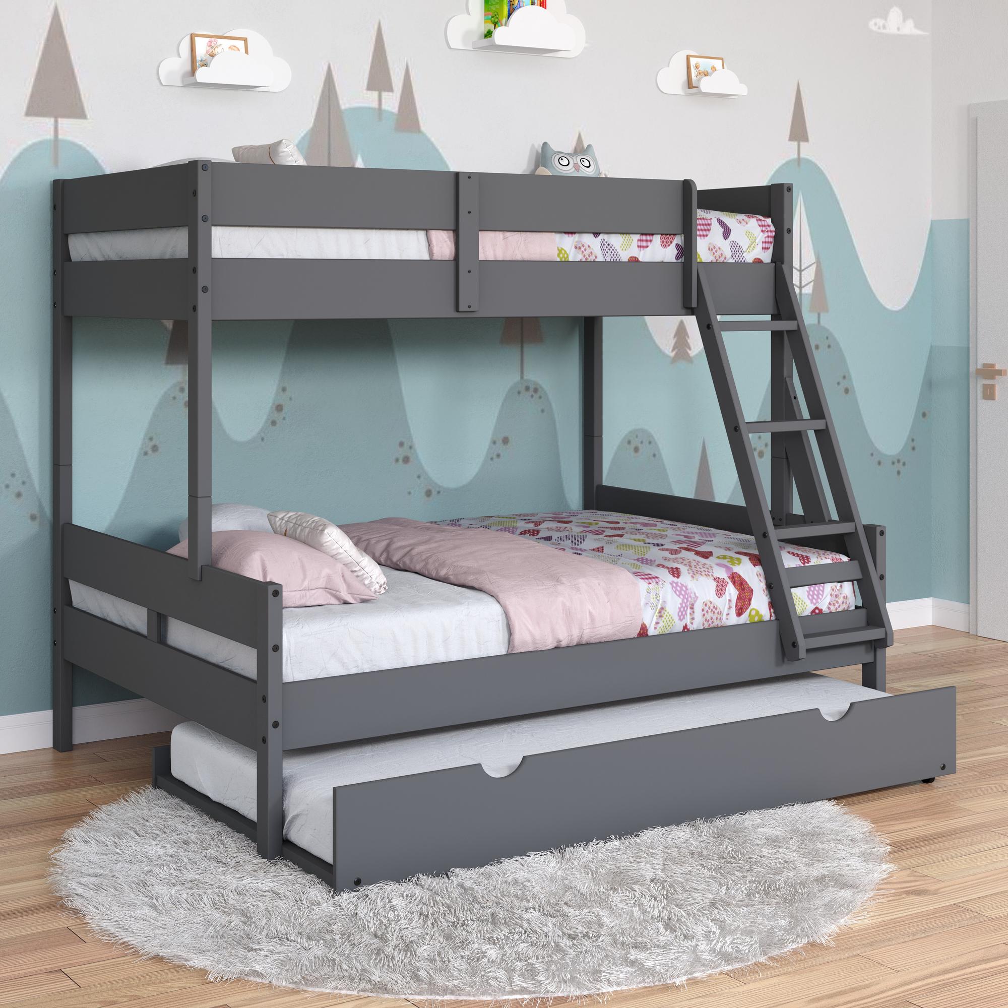 Twin over Full Bunk Bed w/Trundle