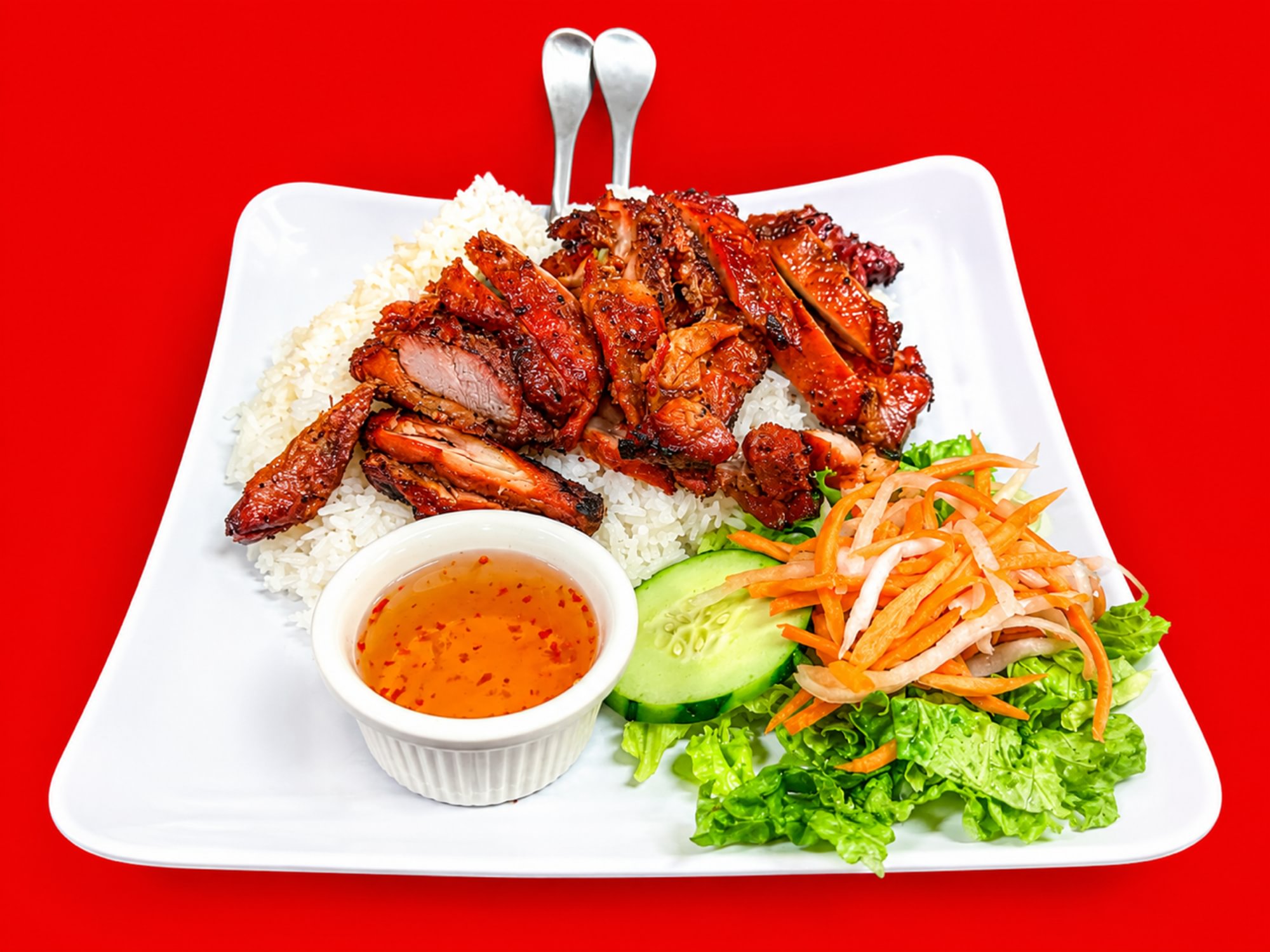 Grilled Lemongrass Chicken Rice