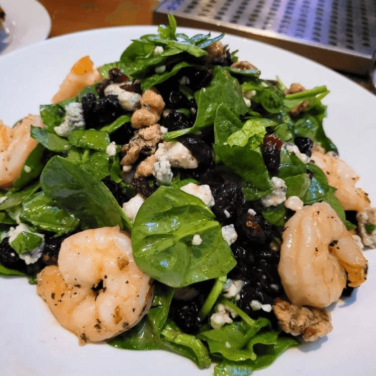 Baby Spinach & Gorgonzola Cheese Salad