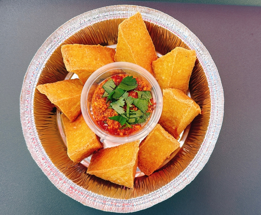 Golden fried tofu