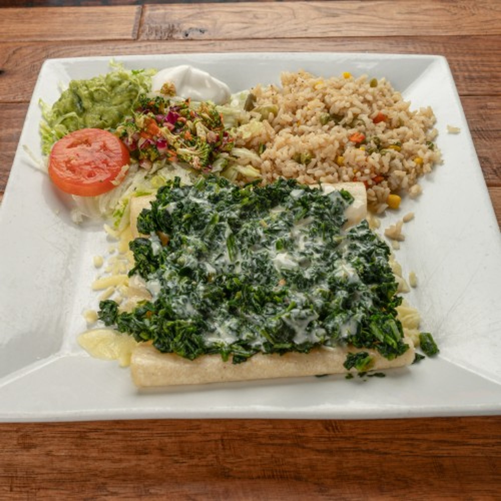 166. Spinach Enchiladas