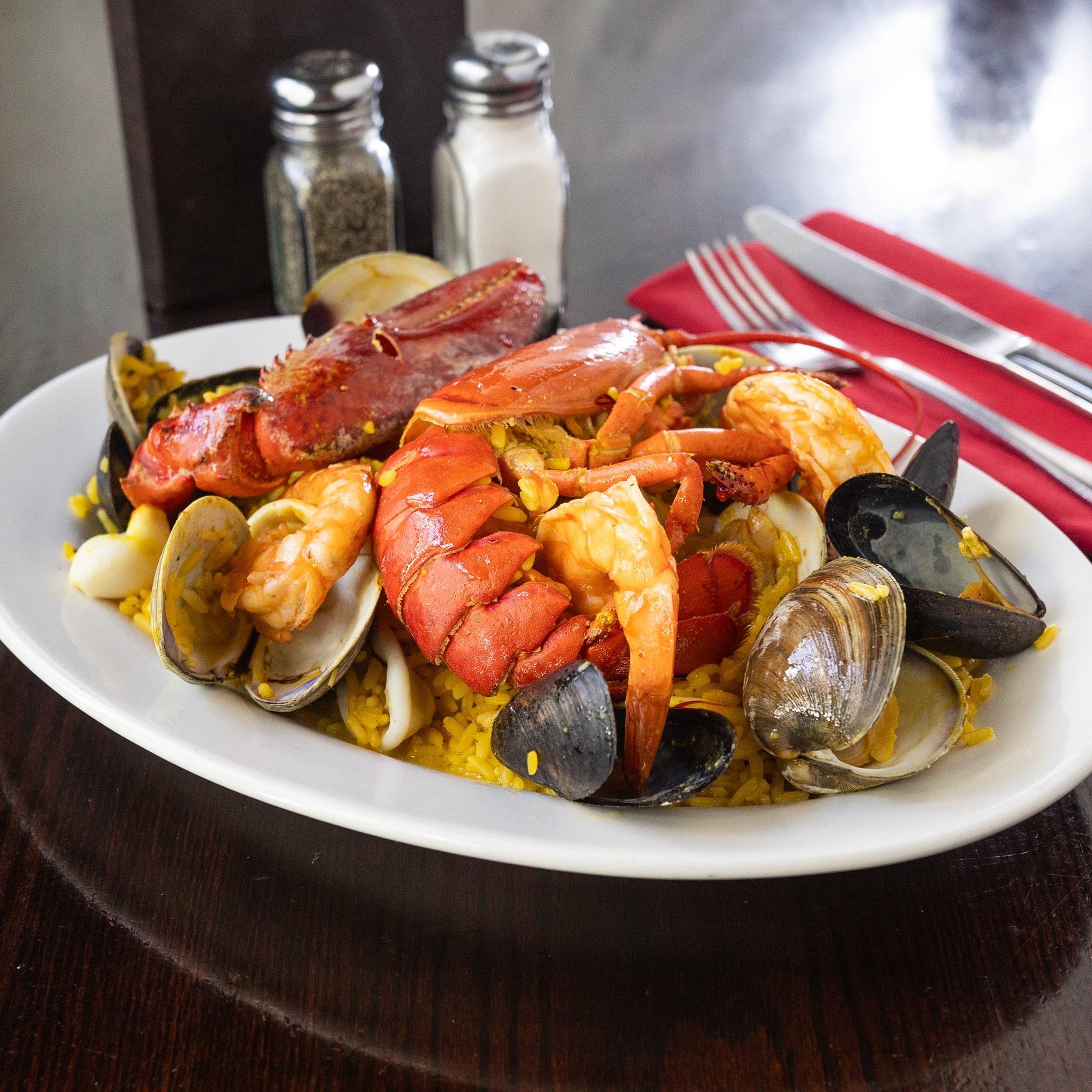 Seafood Paella (For One)