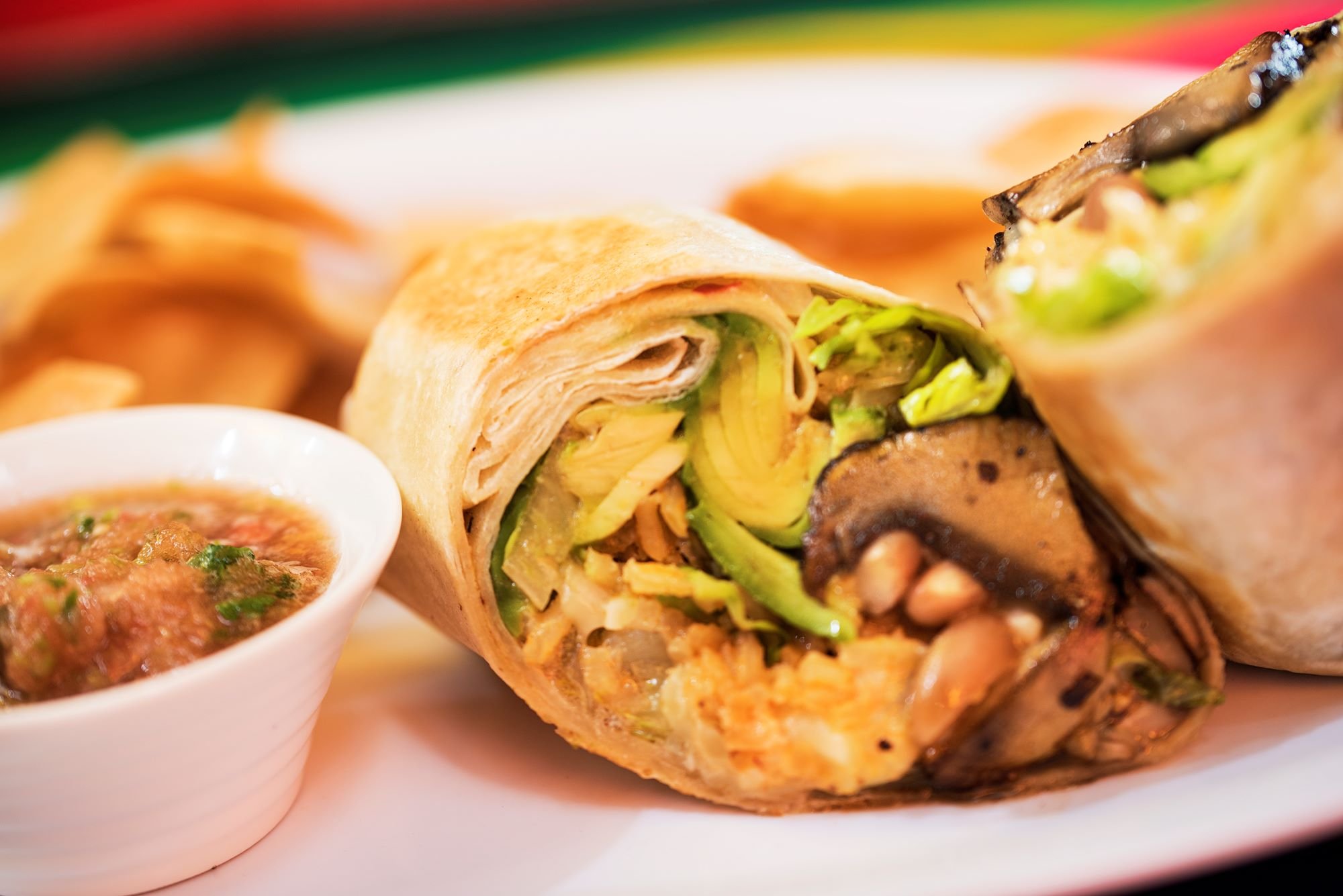 Zucchini & Mushrooms Burrito