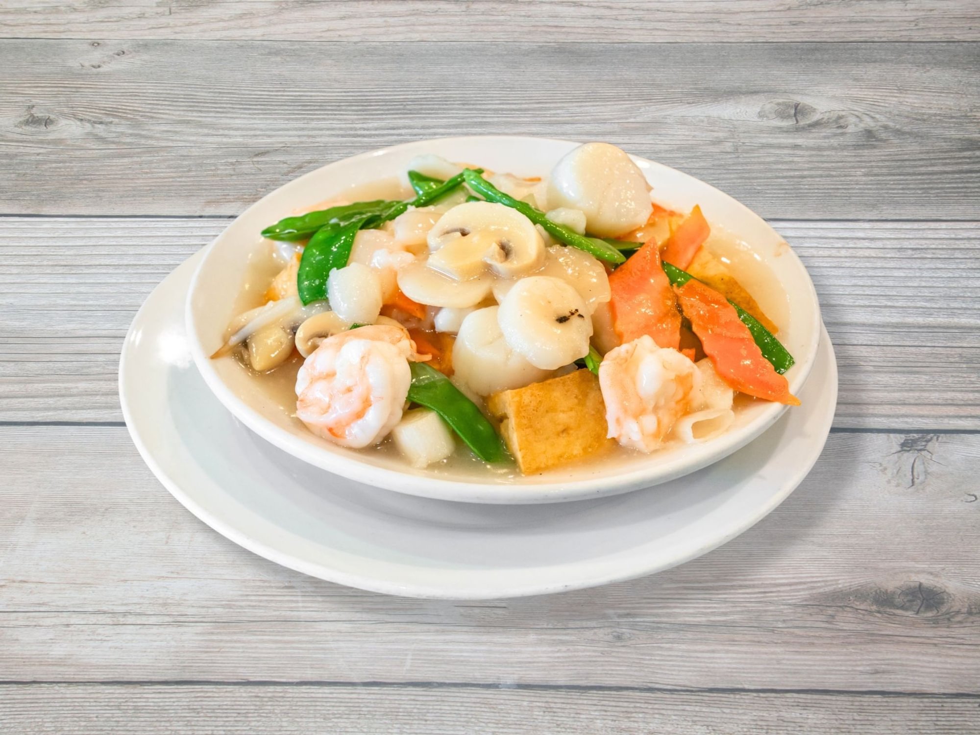 Seafood with crispy tofu (lunch) / 海鲜脆皮豆腐（午）