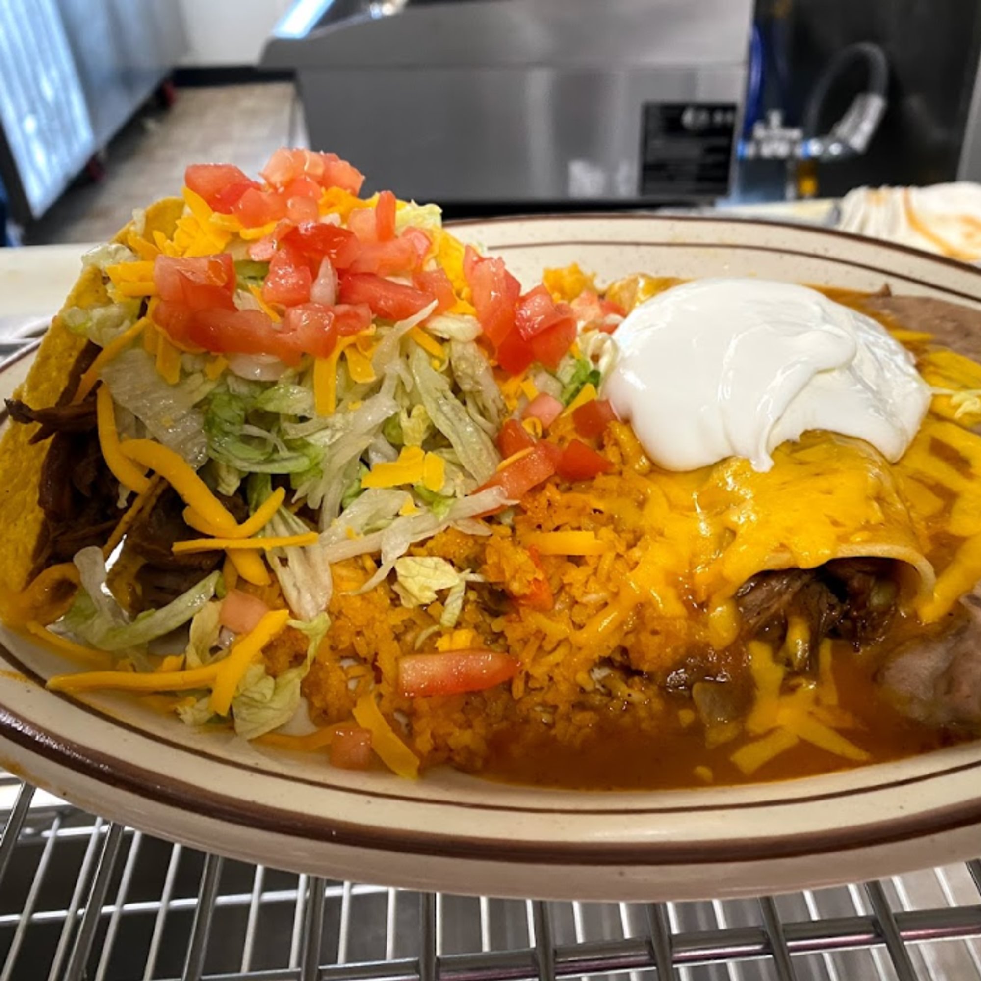 #39 Enchilada & 2 Tacos
