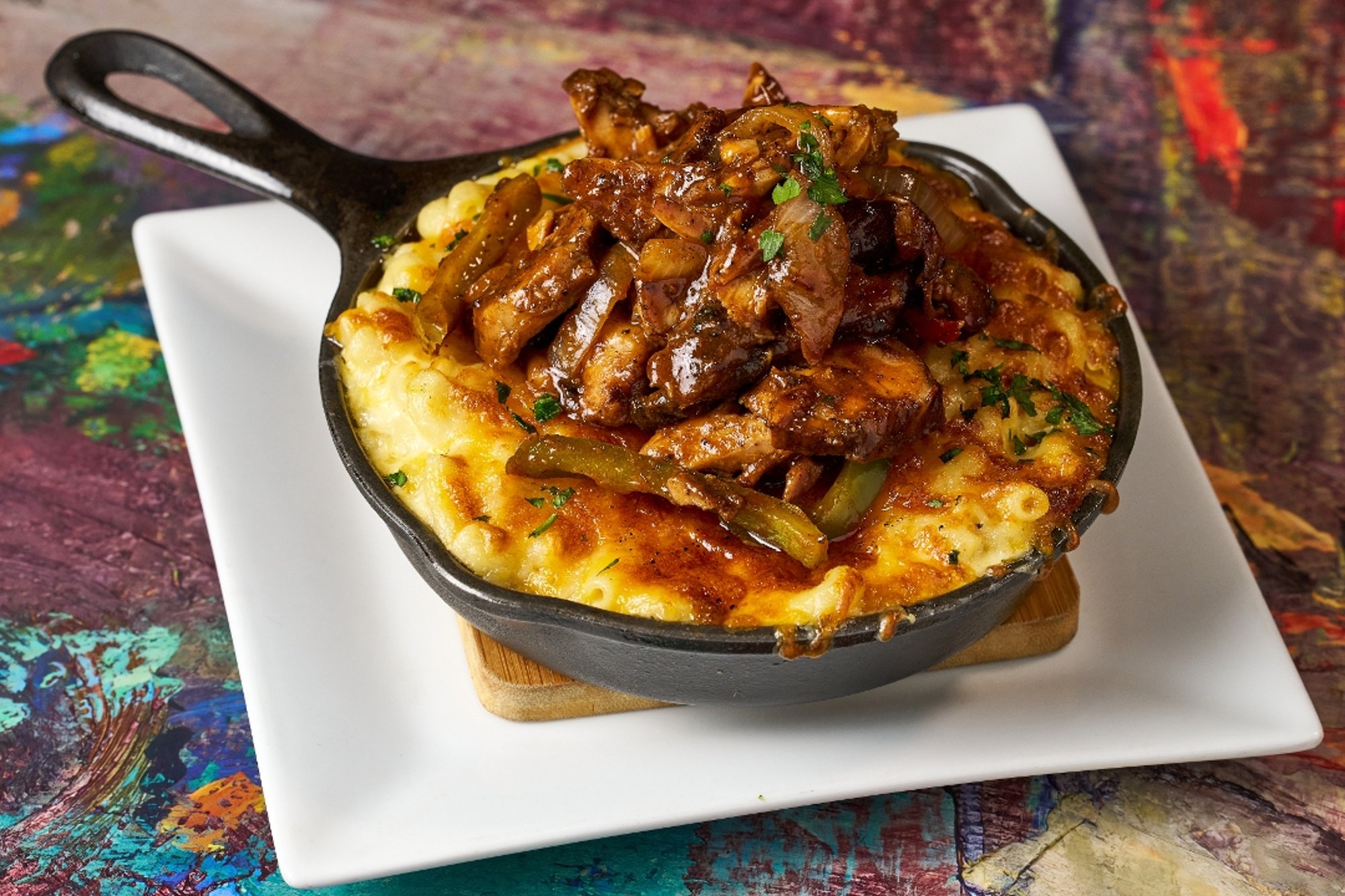 Jerk Chicken Loaded Mac