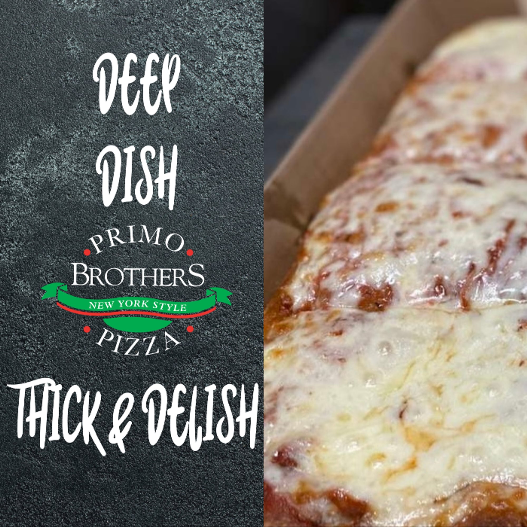 Cheese Deep Dish Sicilian 14"x14" Pizza