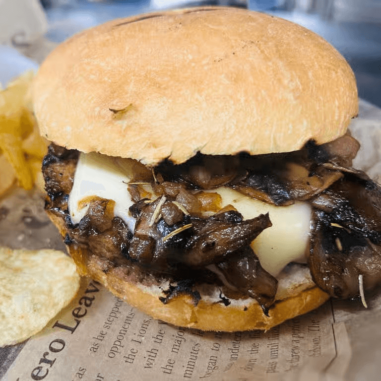Mushroom & Swiss Burger