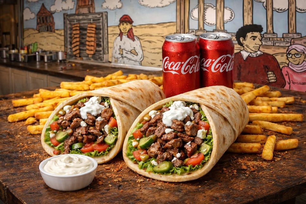 DEAL 3 (2 Gyro+1 Large Fries+2 Soda)