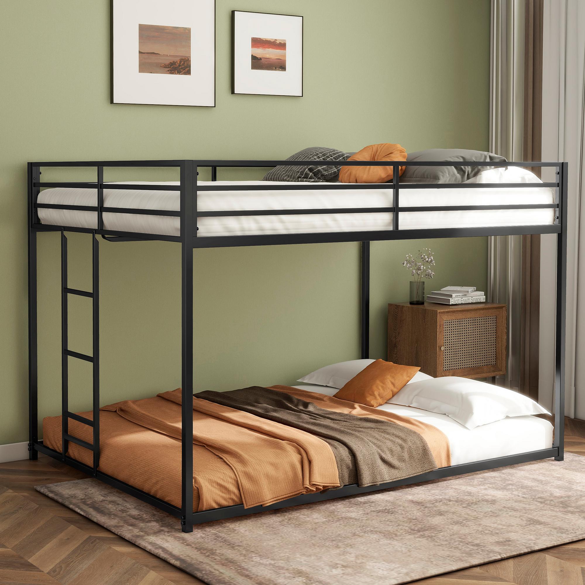 Full/Full Leo Bunk Bed - Black