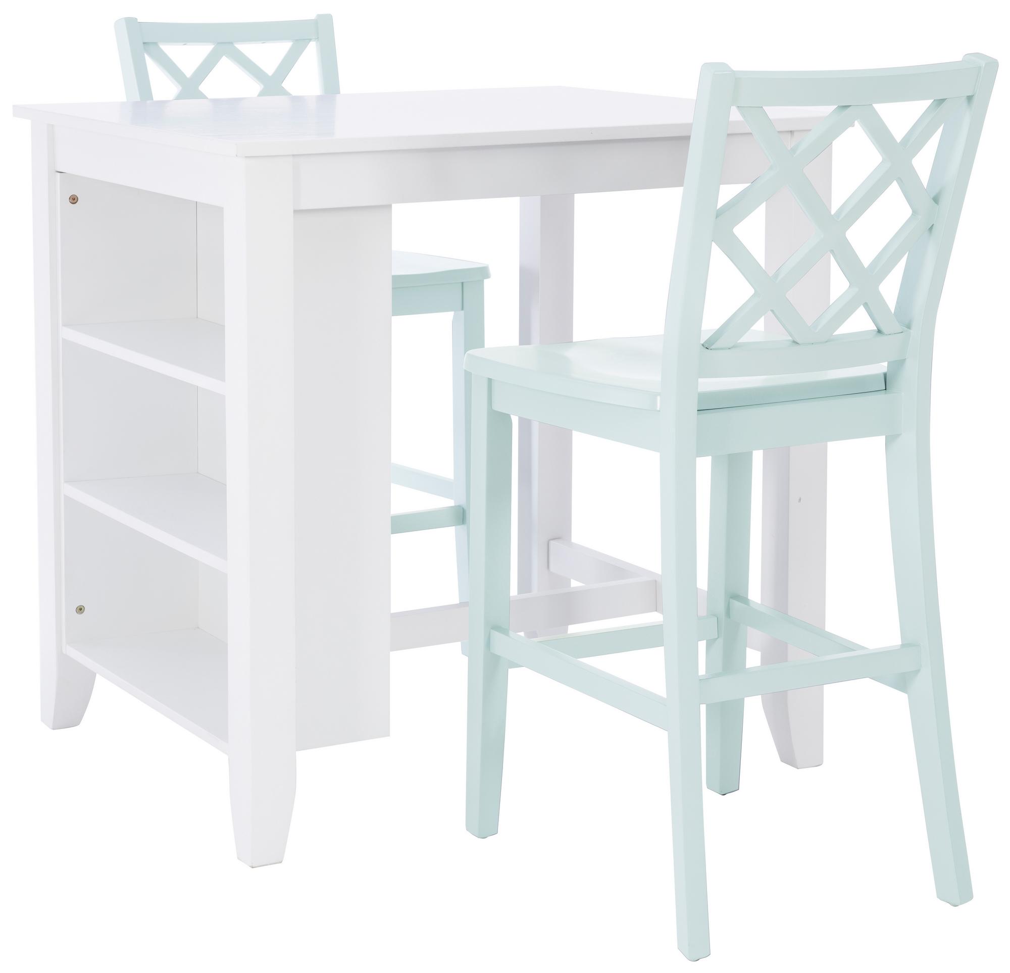 3-Piece Maui Mint Counter Dining Set