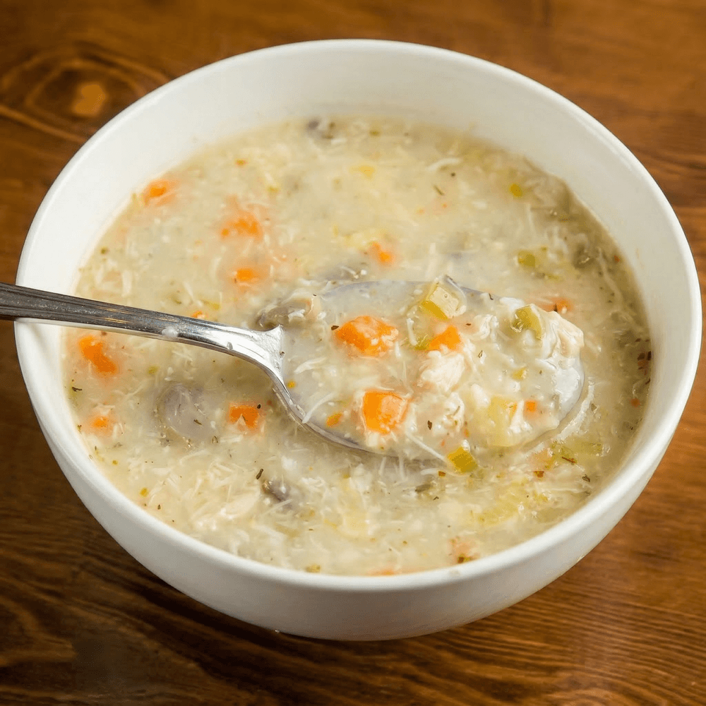 Creamy Chicken Mushroom Soup (Homemade)