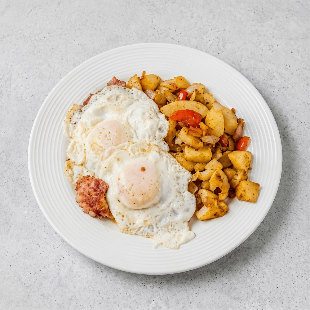 Corned Beef Hash & Eggs Platter