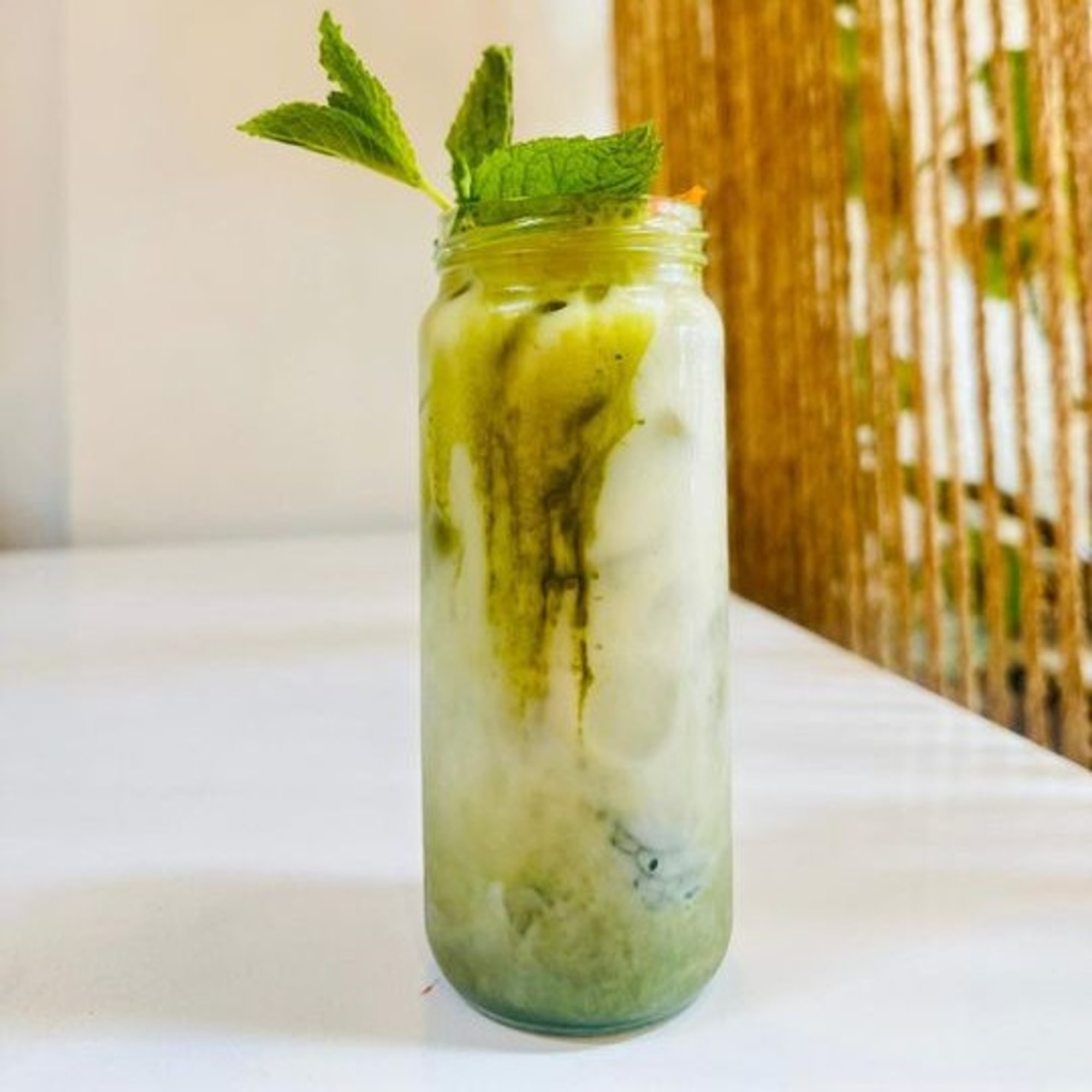 Ice Mint Matcha Latte