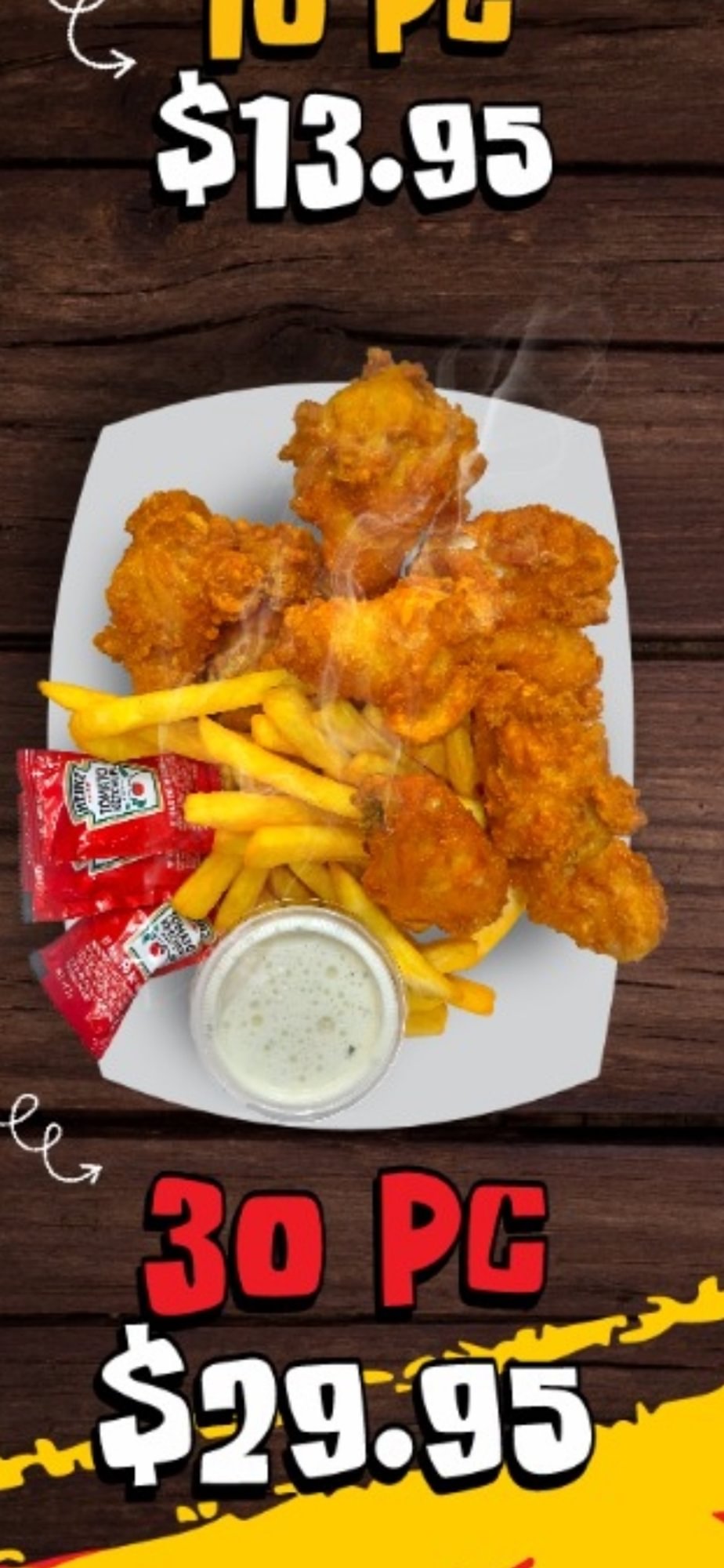 4 Wings/Fries