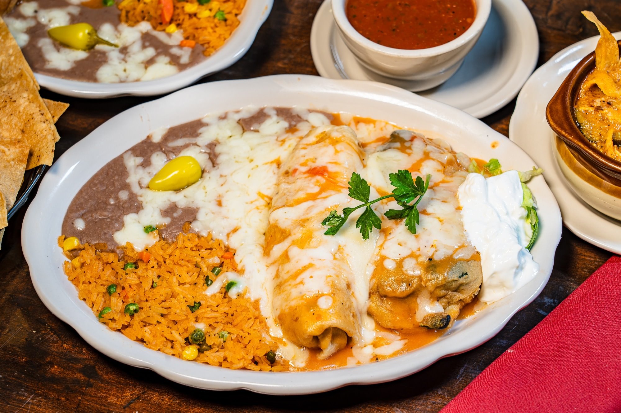 12. One Burrito Ranchera & One Chile Relleno