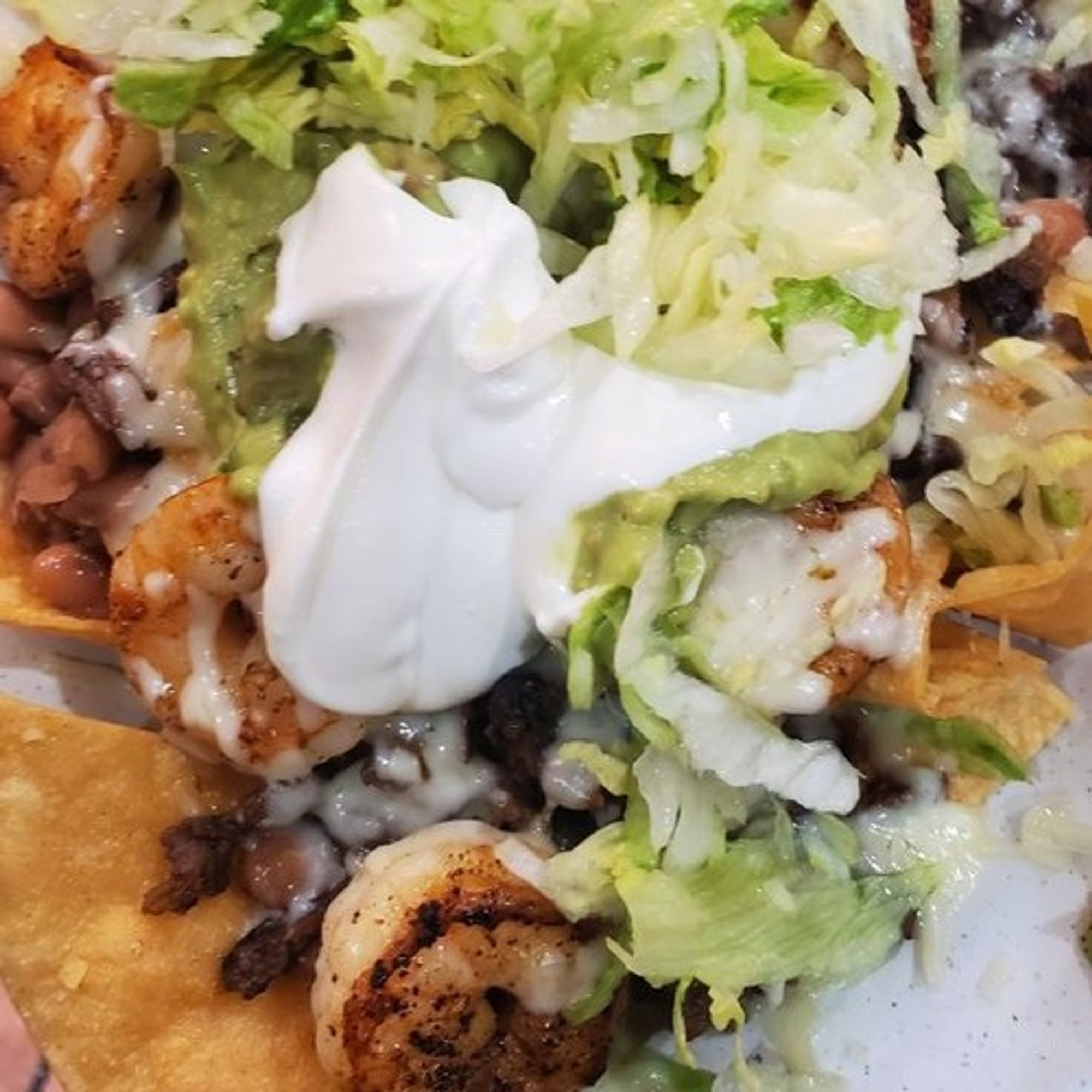 Meat and Prawn Nachos