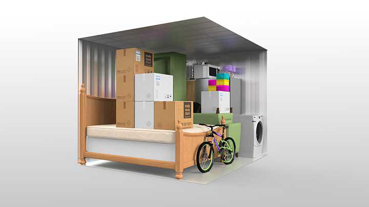 90 sq ft unit