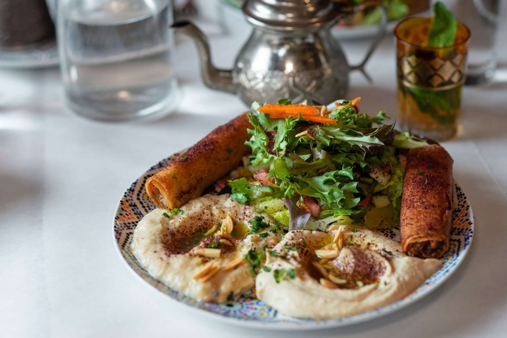 Vegetarian sampler platter