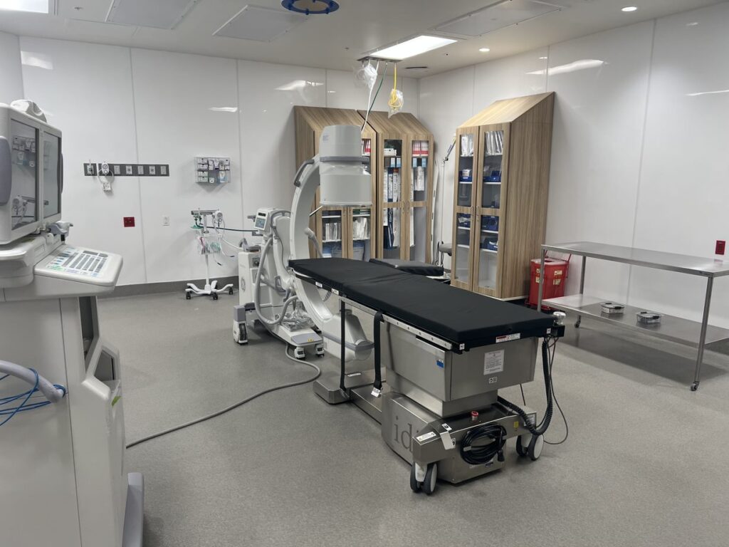A surgery room at El Paso Vascular Access Center