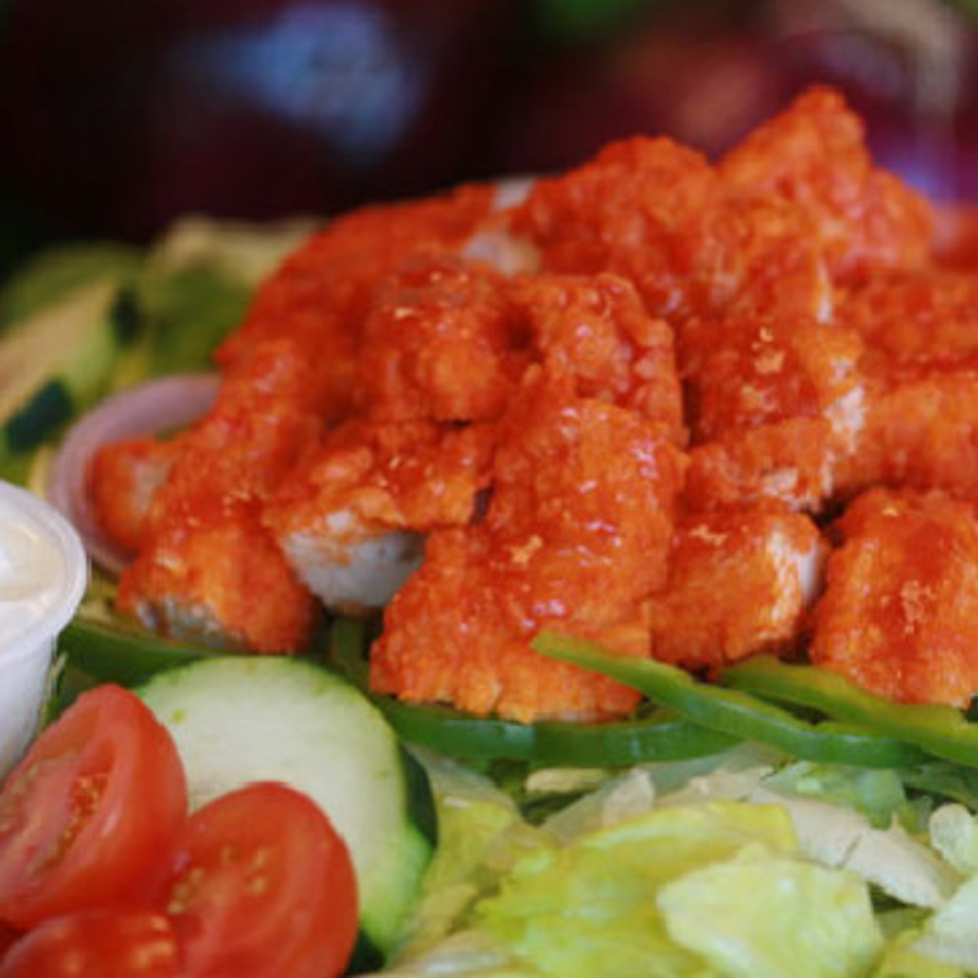 Crispy Buffalo Chicken Salad