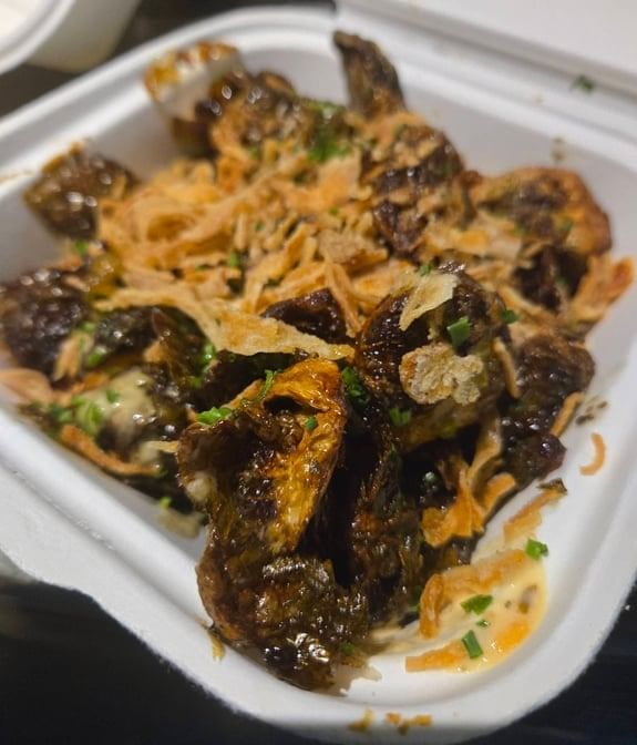 Small Fried Brussels Sprouts