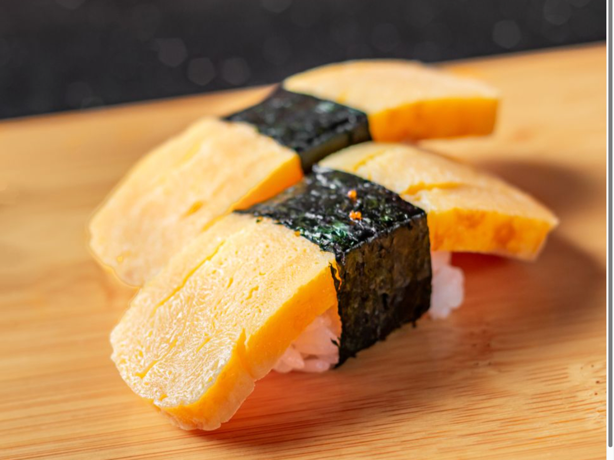 Japanese Egg Omelet Nigiri