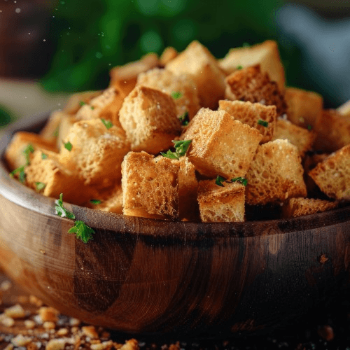 Extra Croutons and Seafood Sauce