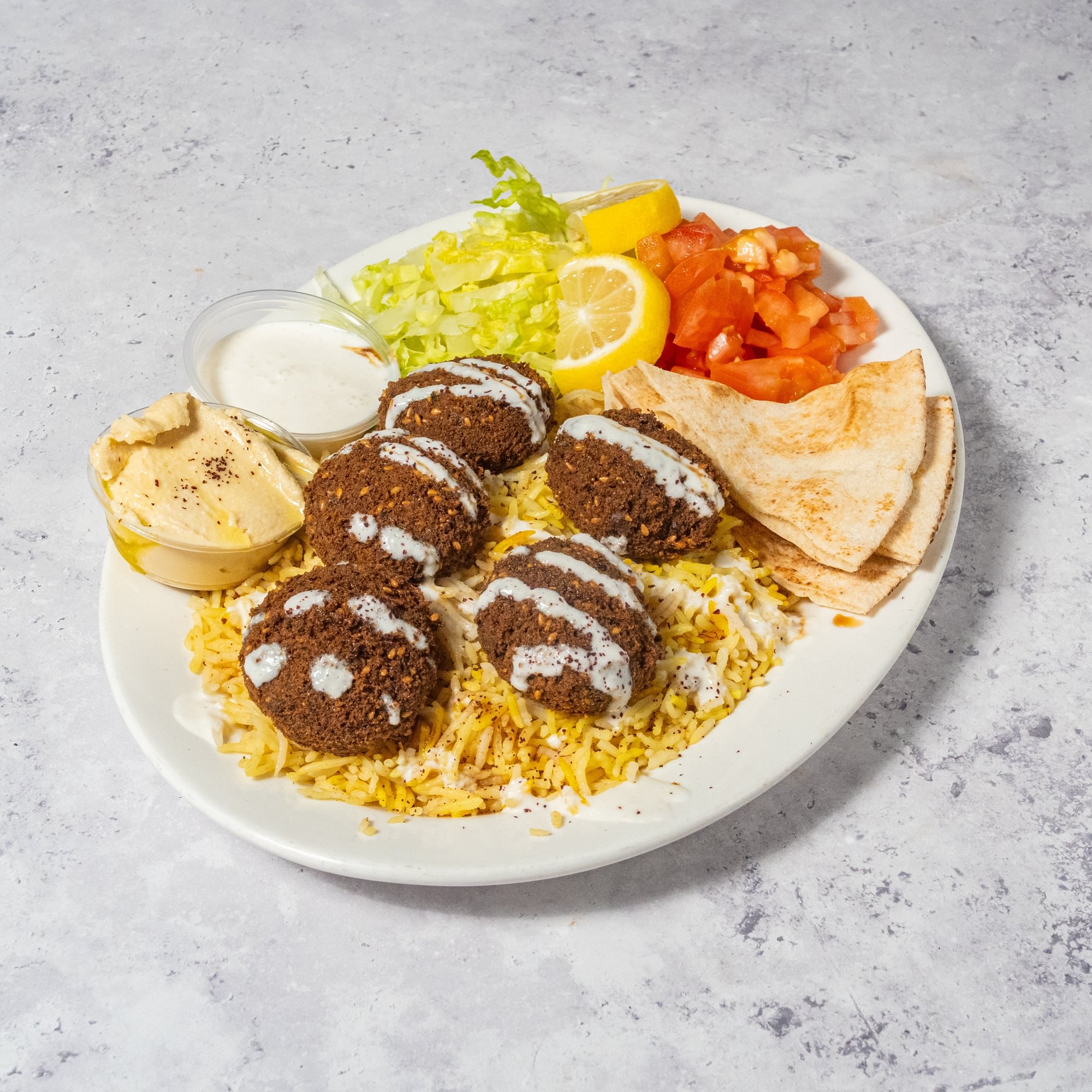 Azmi's Falafel Plate