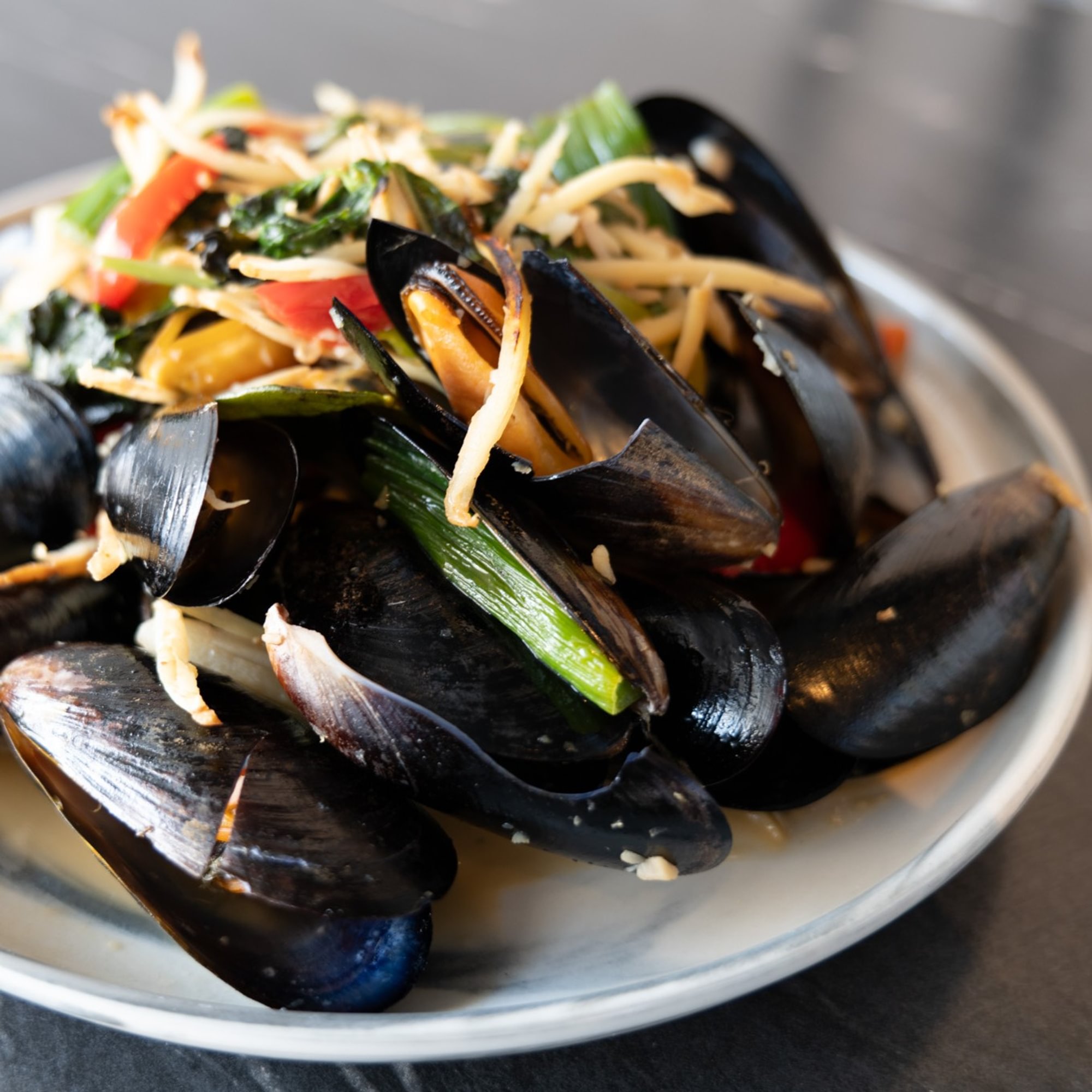Steamed Mussels