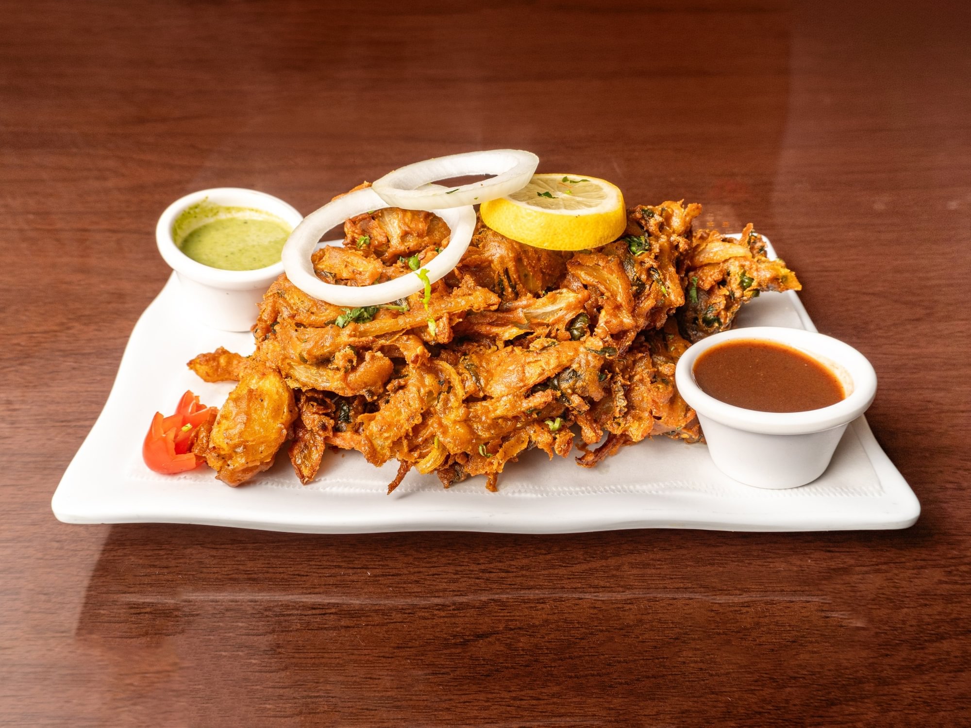 Onion Spinach Pakoda