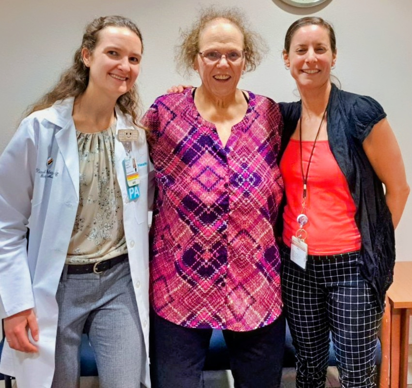 Physician assistant, patient and dietitian