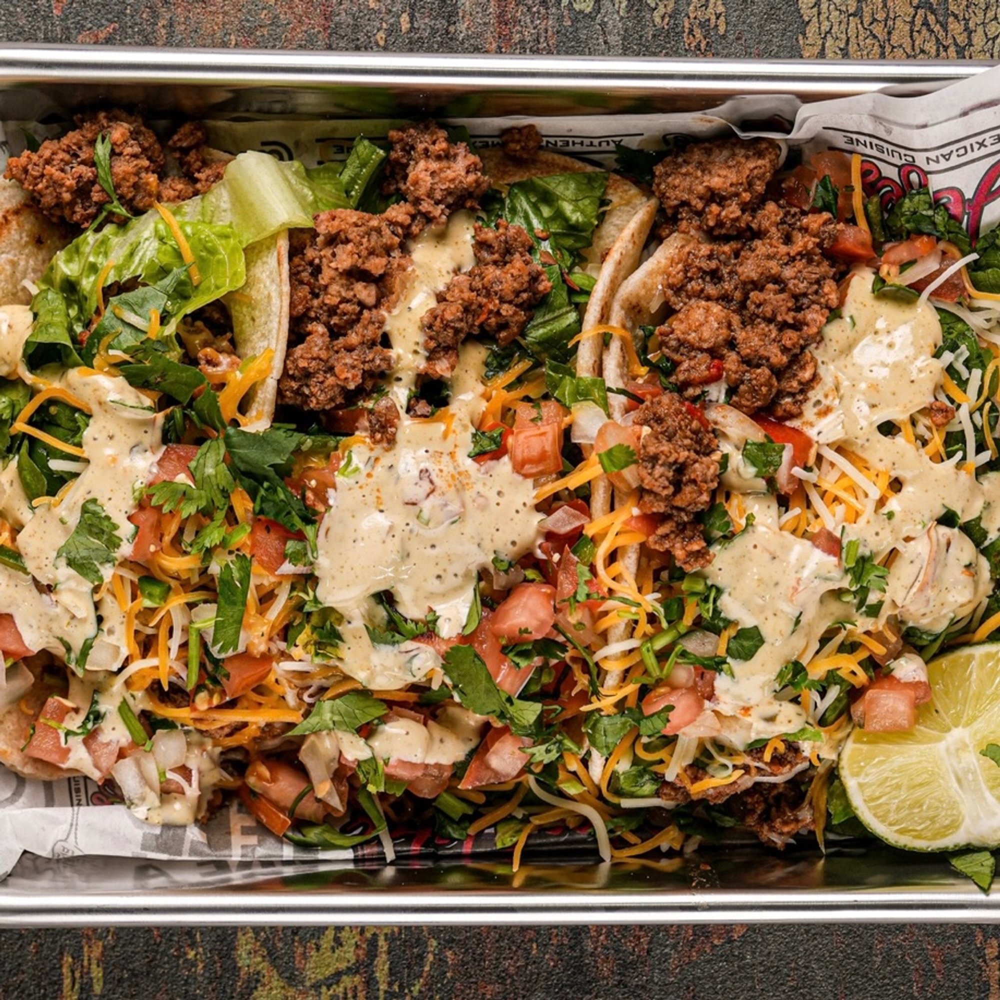 Ground beef tacos