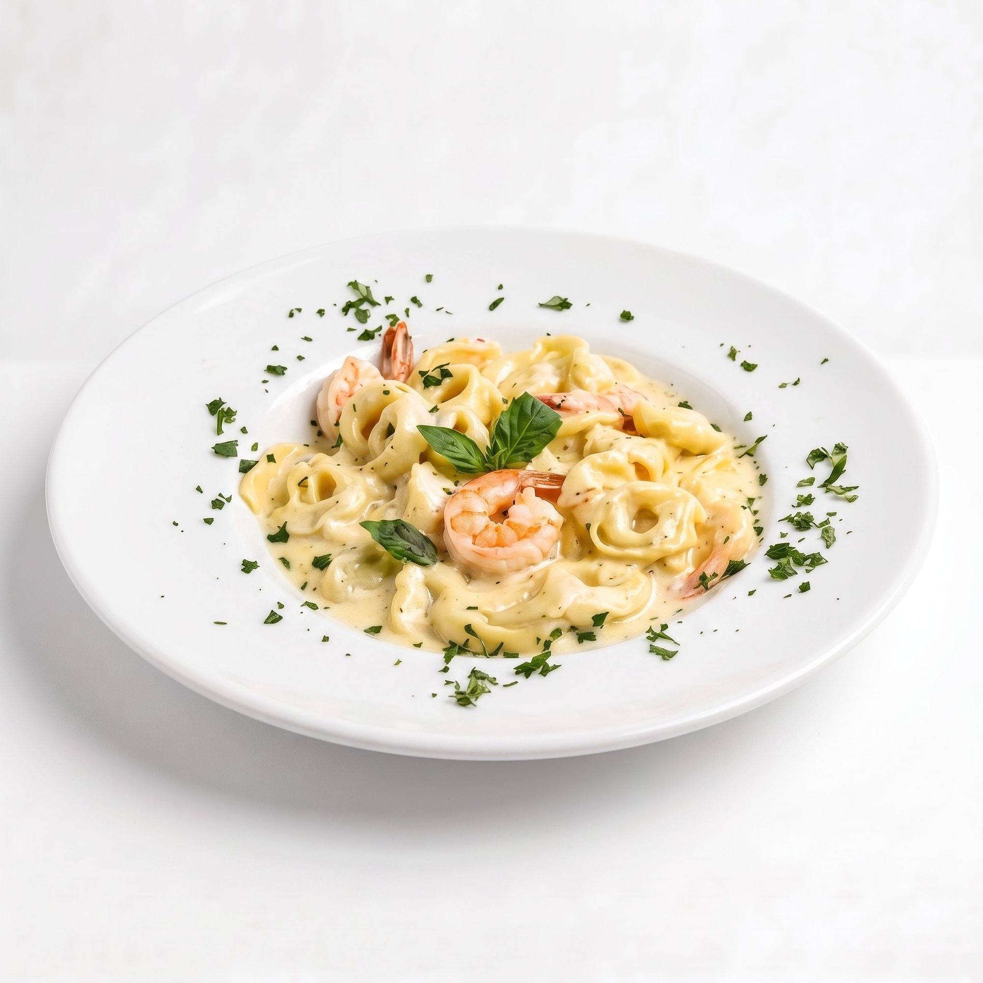 Shrimp Tortellini Alfredo