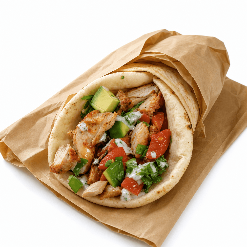 Chicken Pita Combo with Ayran