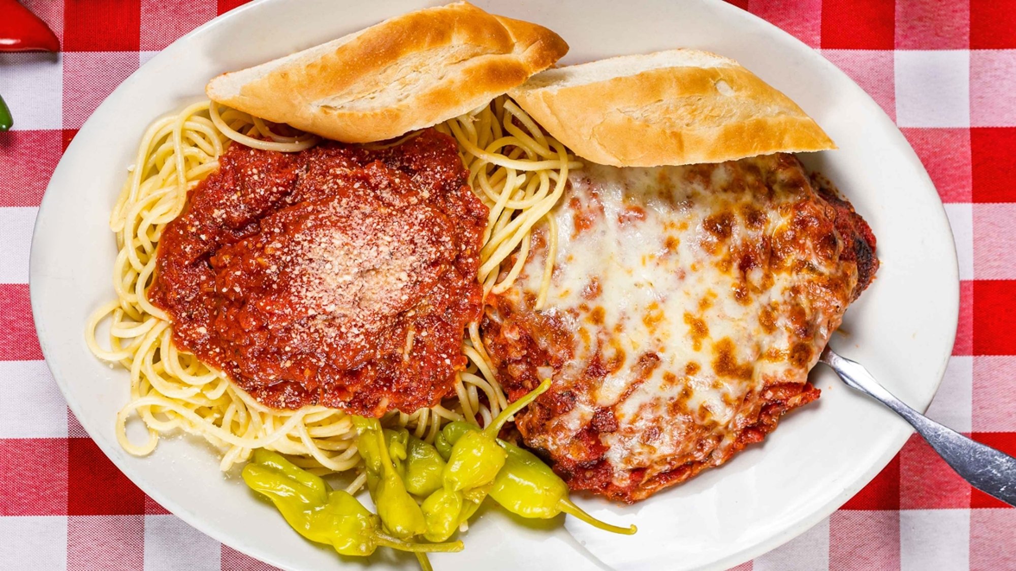 Chicken Parmesan Dinner W/ Salad