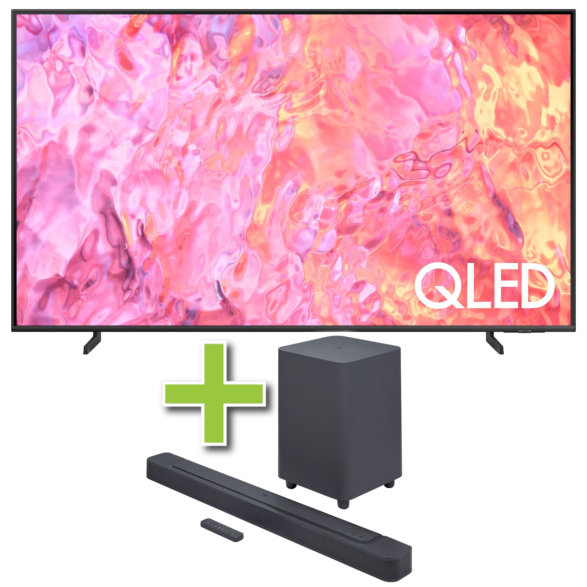 65" Samsung QLED 4K UHD Smart TV & JBL 5.1 Channel Soundbar w/ Wireless Subwoofer
