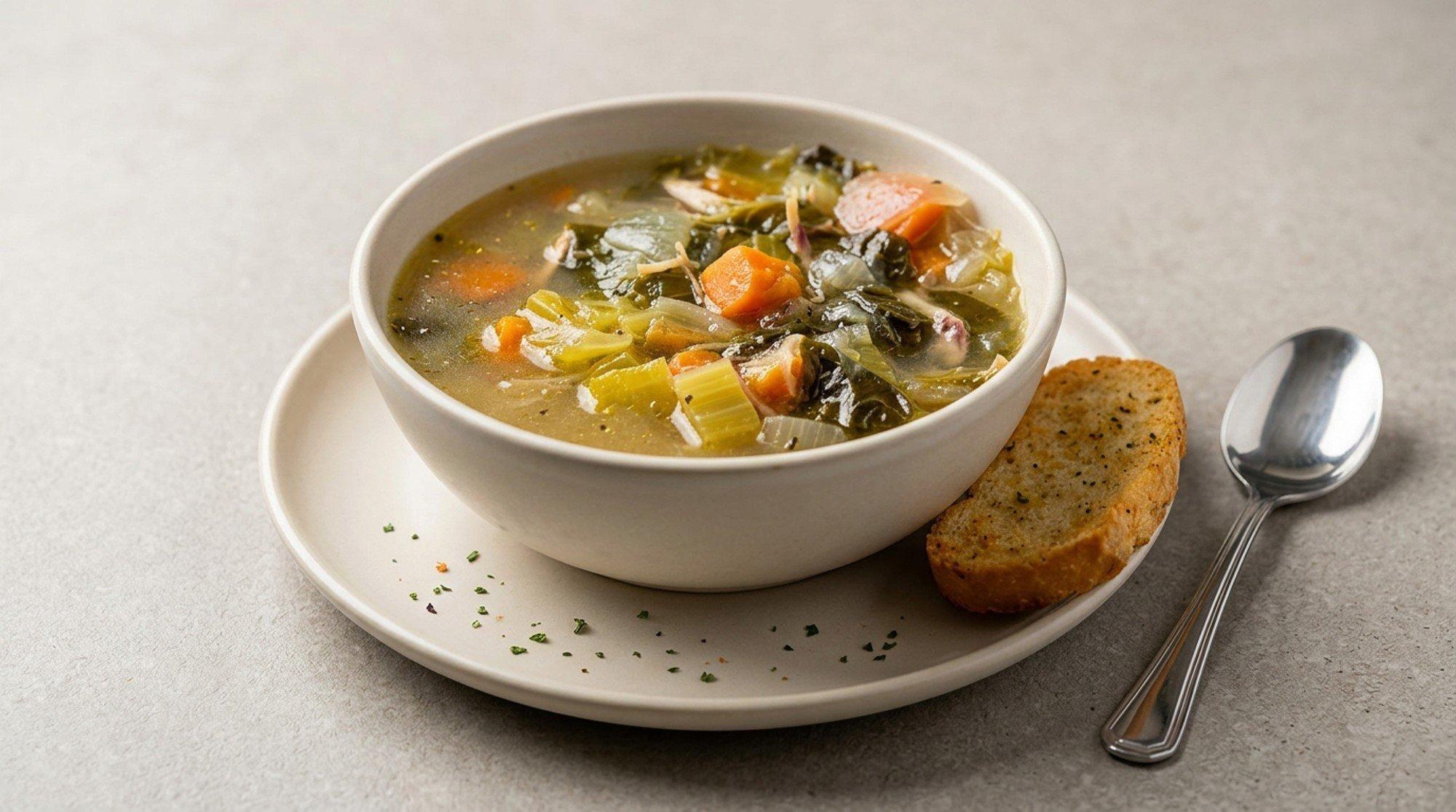Chicken Escarole with Tortellini