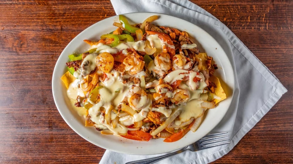 Nachos Fajita Shrimp