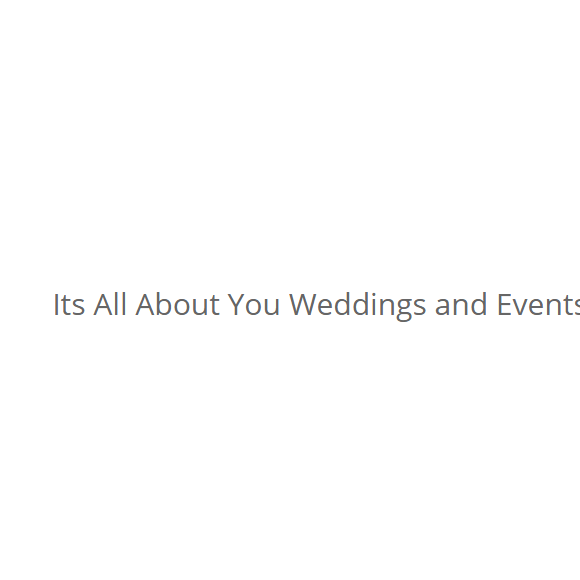It's All About You Weddings and Events Logo