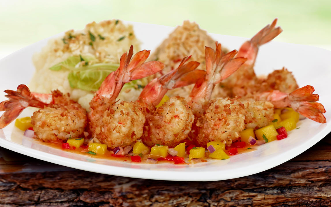 Coconut Macadamia Shrimp