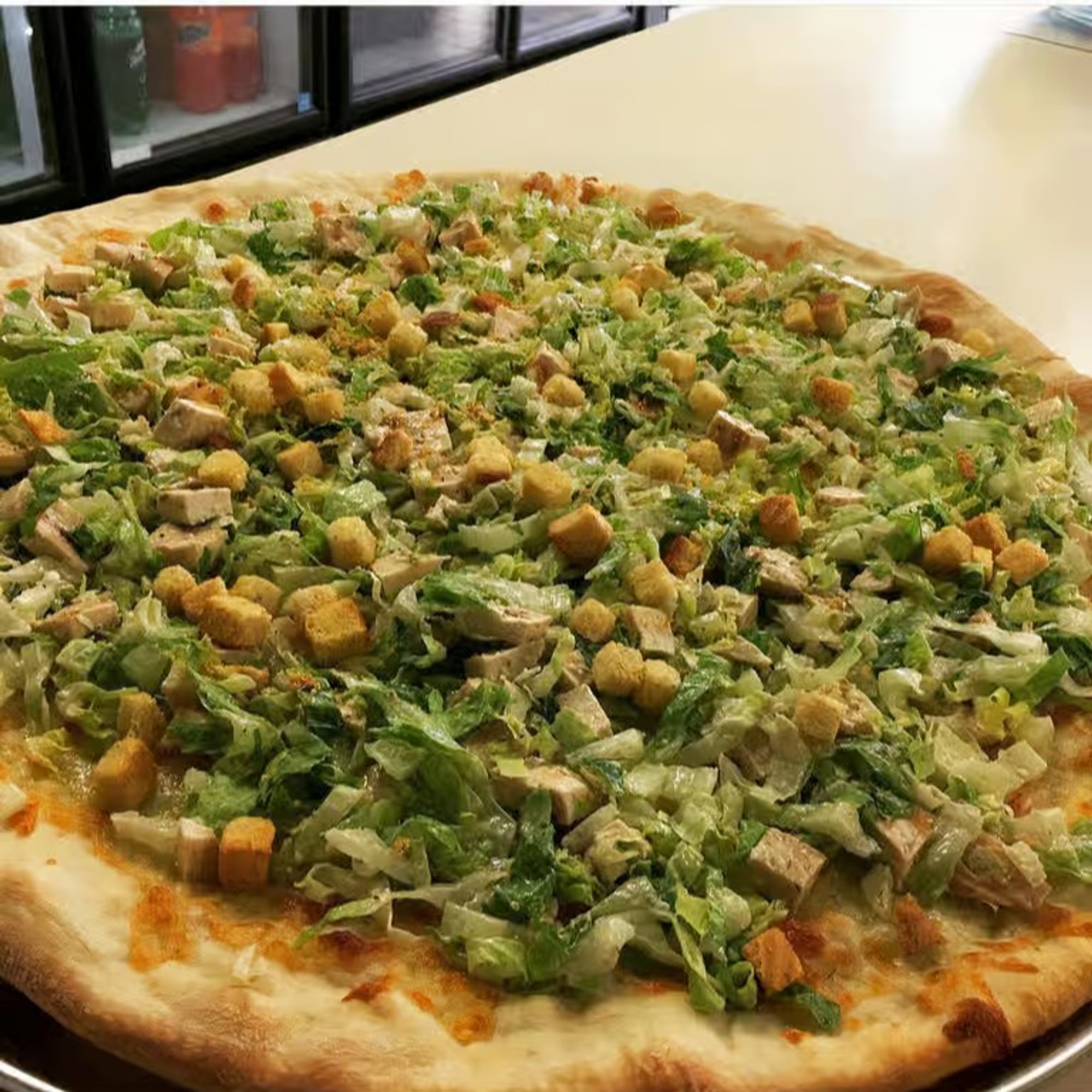 Grilled Chicken Caesar Pizza