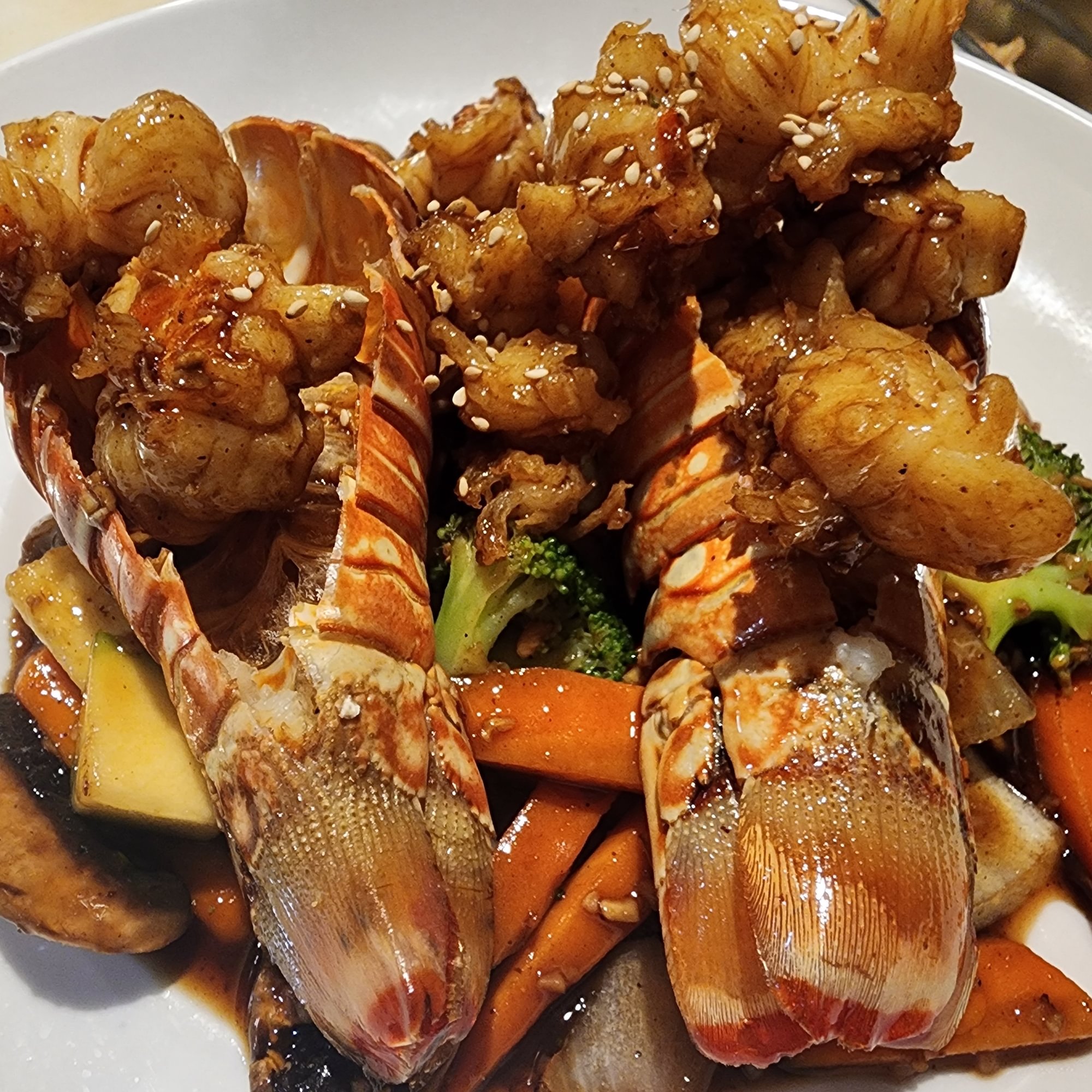 Twin Lobster Tail Hibachi
