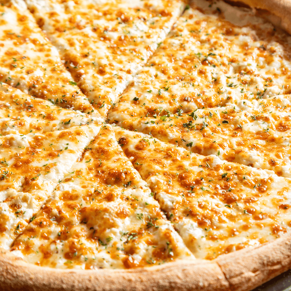 Quattro formaggio pizza slice