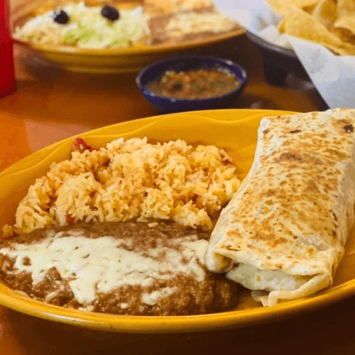 9. Carne Asada Burrito Dinner
