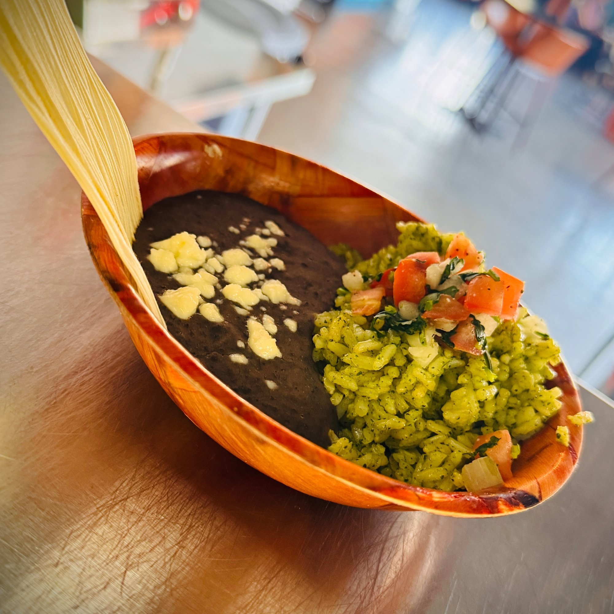 Rice and Refried Beans