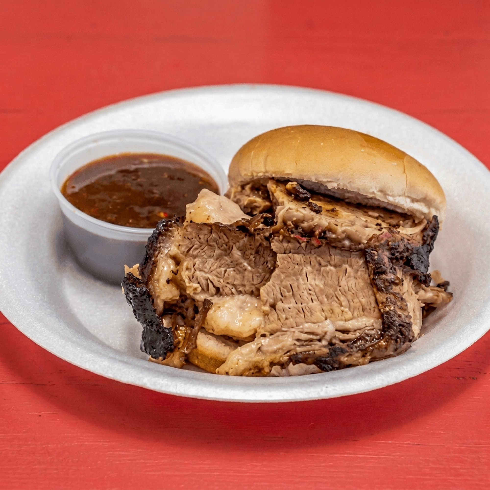 Brisket Sandwich with One Side