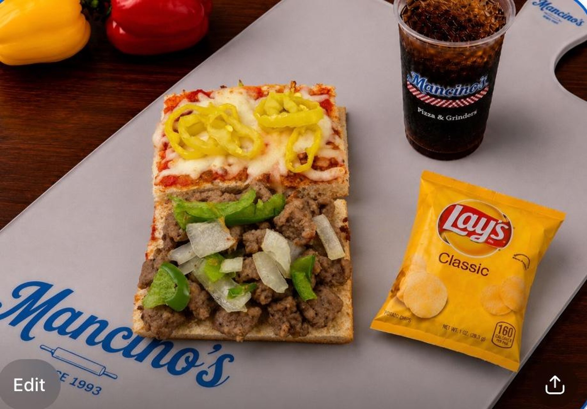 1/4 Stromboli Grinder Combo