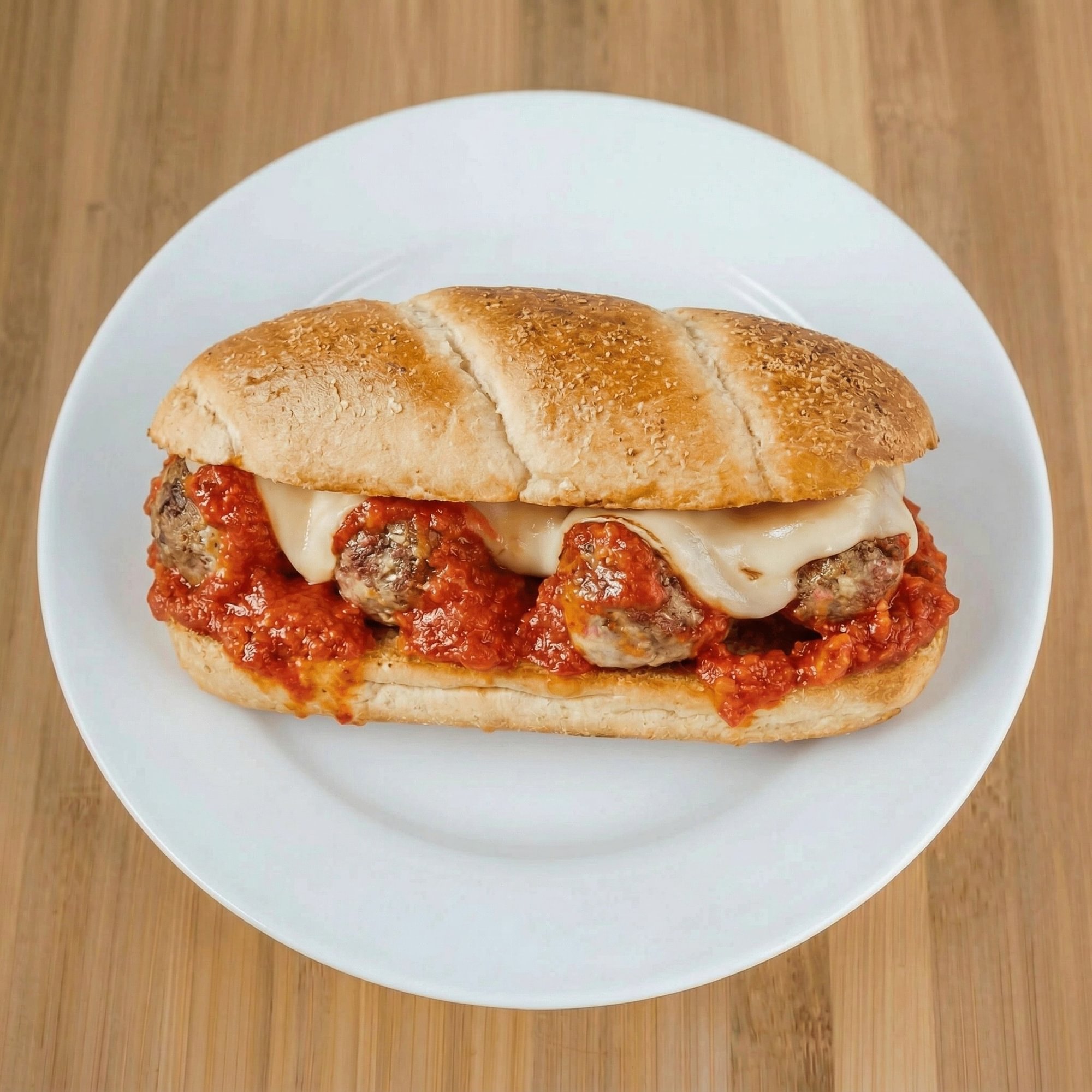 Meatball Parmigiana Sandwich